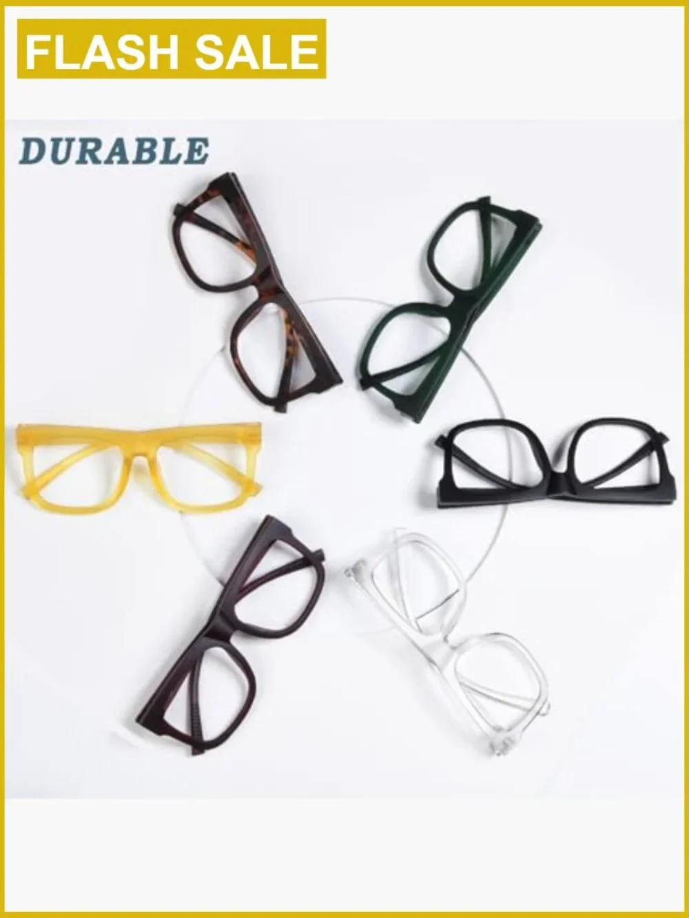 Oversized Screwless Spring Hinge Reading Glasses 6 Pack +2.00 Unisex
